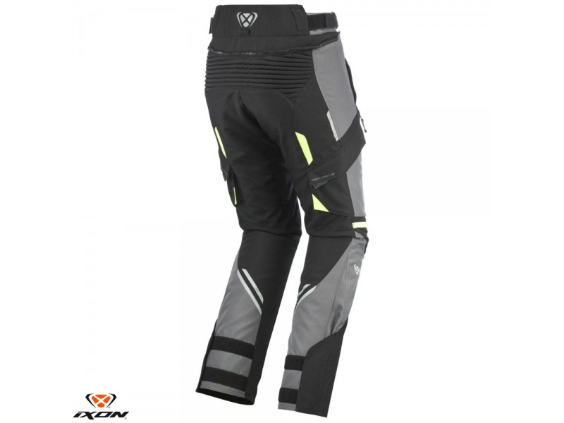 Pantaloni motociclete barbati Touring/Adventure Ixon All season model Midgard MS culoare: negru/gri/galben Pantaloni motociclete barbati Touring/Adventure Ixon All season model Midgard MS culoare: negru/gri/galben