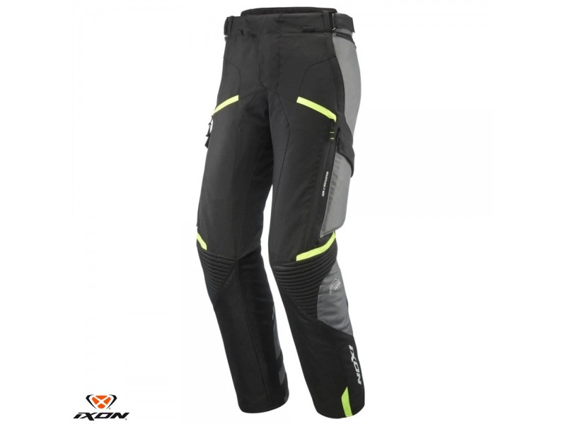 Pantaloni motociclete barbati Touring/Adventure Ixon All season model Midgard MS culoare: negru/gri/galben Pantaloni motociclete barbati Touring/Adventure Ixon All season model Midgard MS culoare: negru/gri/galben