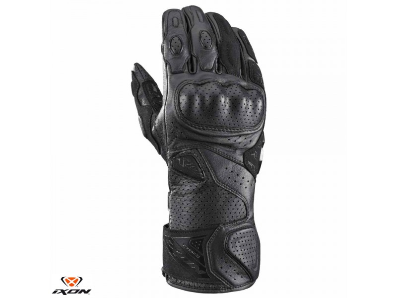 Manusi barbati Racing vara piele Ixon model Thunder Air MS culoare: negru - degete tactile Manusi barbati Racing vara piele Ixon model Thunder Air MS culoare: negru - degete tactile