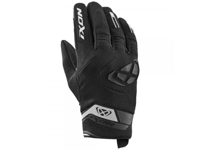 Manusi femei Roadster vara textil/piele Ixon model MIG 2 LS culoare: negru/alb - degete tactile