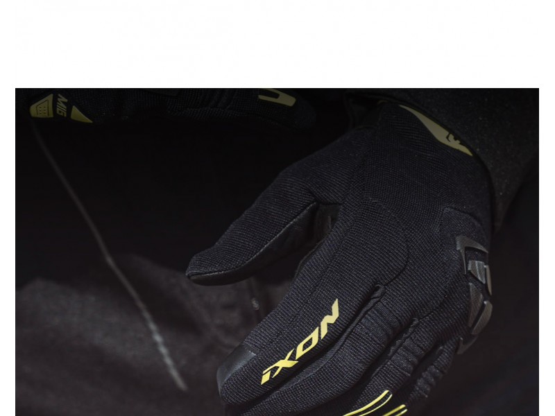 Manusi barbati Roadster vara textil/piele Ixon model MIG 2 MS culoare: negru/galben - degete tactile Manusi barbati Roadster vara textil/piele Ixon model MIG 2 MS culoare: negru/galben - degete tactile