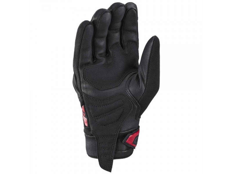 Manusi barbati Roadster vara textil/piele Ixon model MIG 2 MS culoare: negru/rosu - degete tactile
