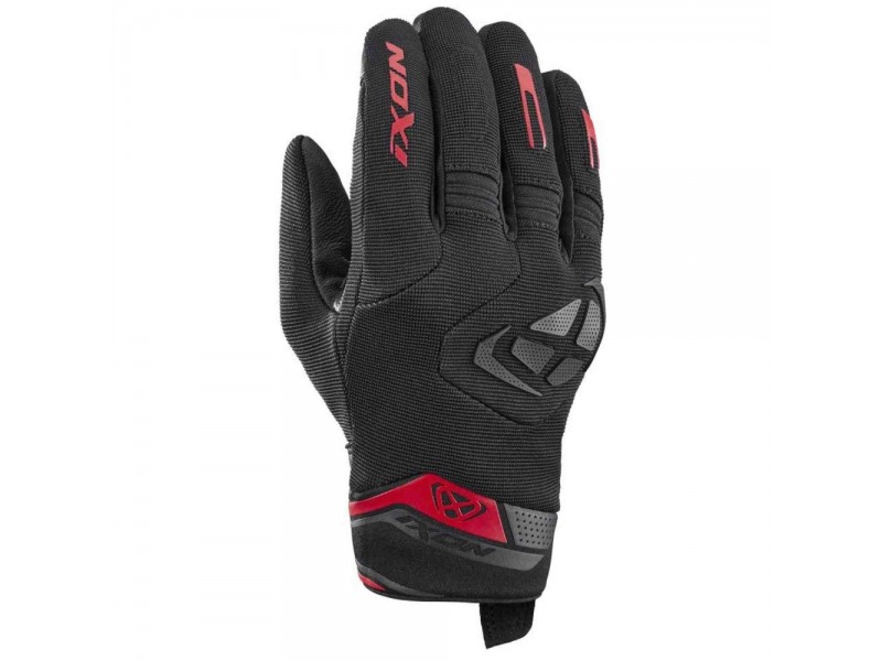 Manusi barbati Roadster vara textil/piele Ixon model MIG 2 MS culoare: negru/rosu - degete tactile