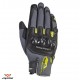 Manusi barbati Roadster vara piele/textil Ixon model RS Rise Air MS culoare: gri/negru/galben - degete tactile