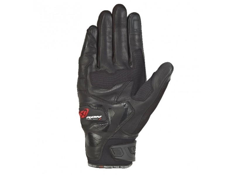 Manusi barbati Roadster vara piele/textil Ixon model RS Rise Air MS culoare: negru - degete tactile