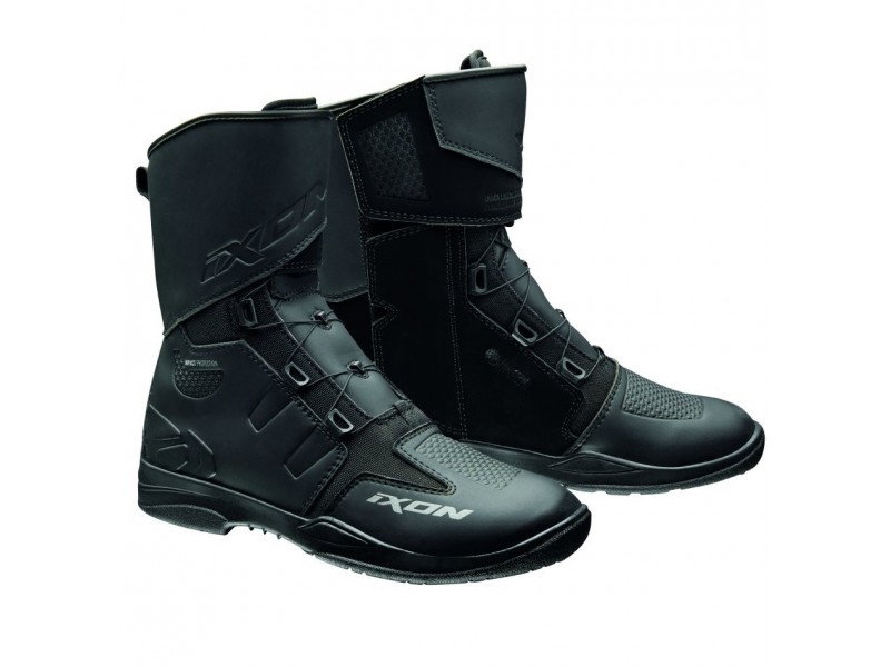 Ghete (cizme) moto Touring/Adventure barbati All Season Ixon model Kassius MS culoare: negru (100% waterproof)