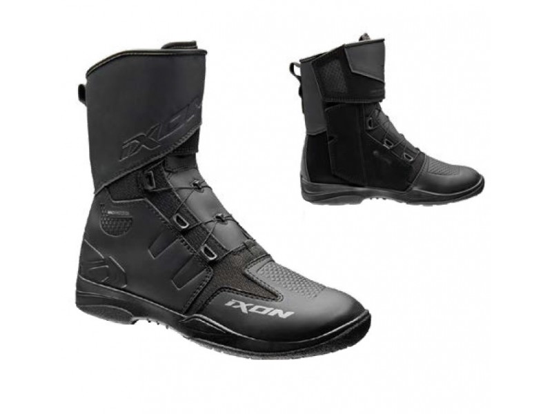 Ghete (cizme) moto Touring/Adventure barbati All Season Ixon model Kassius MS culoare: negru (100% waterproof)
