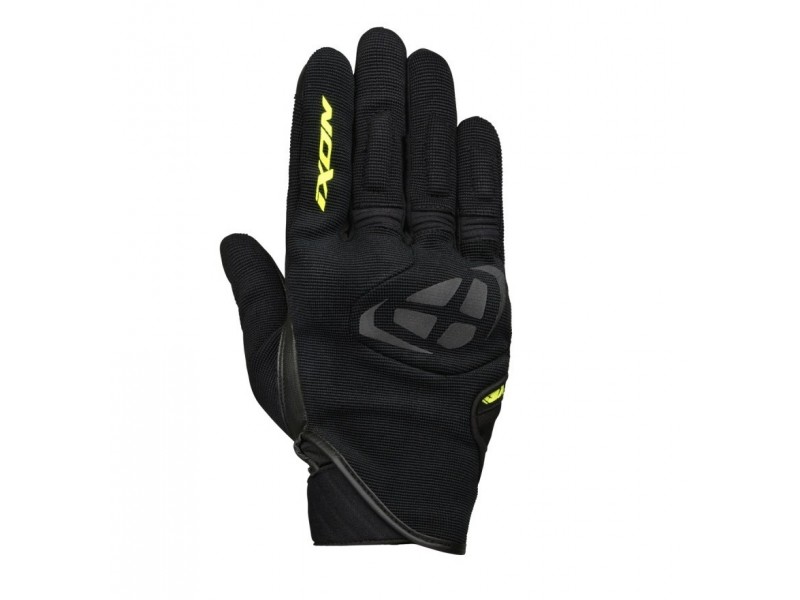 Manusi barbati Roadster vara textil/piele Ixon model MIG MS culoare: negru/galben - degete tactile