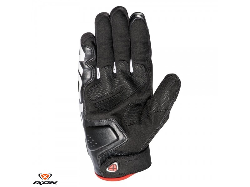 Manusi barbati Roadster vara textil/piele Ixon model RS2 MS culoare: negru/alb/rosu - degete tactile Manusi barbati Roadster vara textil/piele Ixon model RS2 MS culoare: negru/alb/rosu - degete tactile