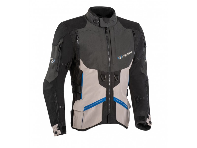 Geaca (jacheta) motociclete barbati Touring/Adventure Ixon All season model Ragnar MS culoare: negru/antracit/gri