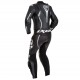 Costum (combinezon) motociclete femei piele Ixon vara model Vortex Lady LS culoare: negru/alb