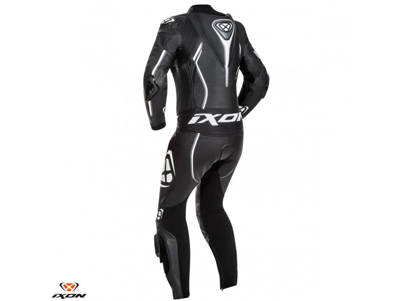 Costum (combinezon) motociclete femei piele Ixon vara model Vortex Lady LS culoare: negru/alb Costum (combinezon) motociclete femei piele Ixon vara model Vortex Lady LS culoare: negru/alb