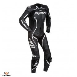 Costum (combinezon) motociclete femei piele Ixon vara model Vortex Lady LS culoare: negru/alb Costum (combinezon) motociclete femei piele Ixon vara model Vortex Lady LS culoare: negru/alb