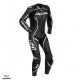 Costum (combinezon) motociclete femei piele Ixon vara model Vortex Lady LS culoare: negru/alb Costum (combinezon) motociclete femei piele Ixon vara model Vortex Lady LS culoare: negru/alb