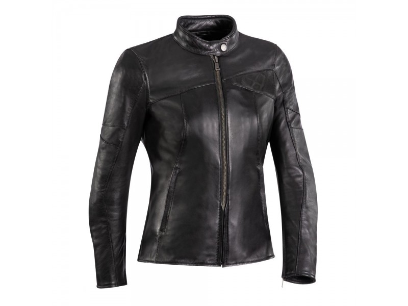 Geaca (jacheta) motociclete femei piele Urban/Heritage Ixon All season model Cranky LS culoare: negru