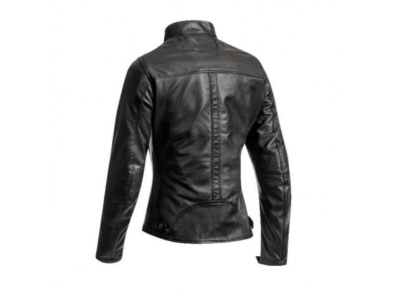 Geaca (jacheta) motociclete femei piele Urban/Heritage Ixon vara model Crank Air LS culoare: negru