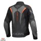 Geaca (jacheta) motociclete barbati piele Racing Ixon vara model Jackal JKT MS culoare: negru/antracit/portocaliu Geaca (jacheta) motociclete barbati piele Racing Ixon vara model Jackal JKT MS culoare: negru/antracit/portocaliu