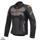 Geaca (jacheta) motociclete barbati piele Racing Ixon vara model Jackal JKT MS culoare: negru/antracit/portocaliu Geaca (jacheta) motociclete barbati piele Racing Ixon vara model Jackal JKT MS culoare: negru/antracit/portocaliu