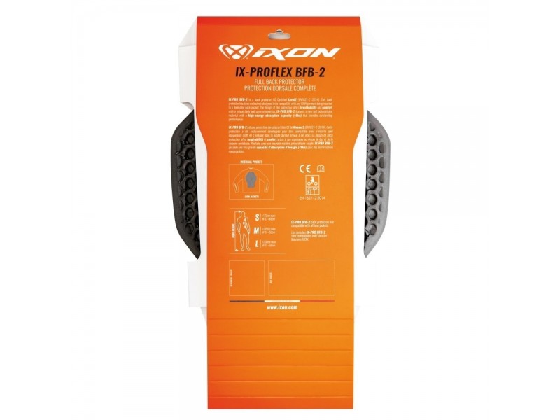 Protectie spate omologata Ixon model IX-Pro BFB-2 (Level 2) – culoare: gri (Unisex)