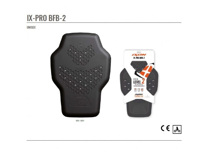 Protectie spate omologata Ixon model IX-Pro BFB-2 (Level 2) – culoare: gri (Unisex)