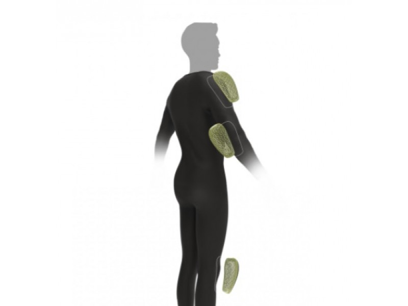 Set protectii umeri/coate/genunchi omologate Ixon model FANOM SEKB 2 (Level 2) – culoare: khaki (Unisex)