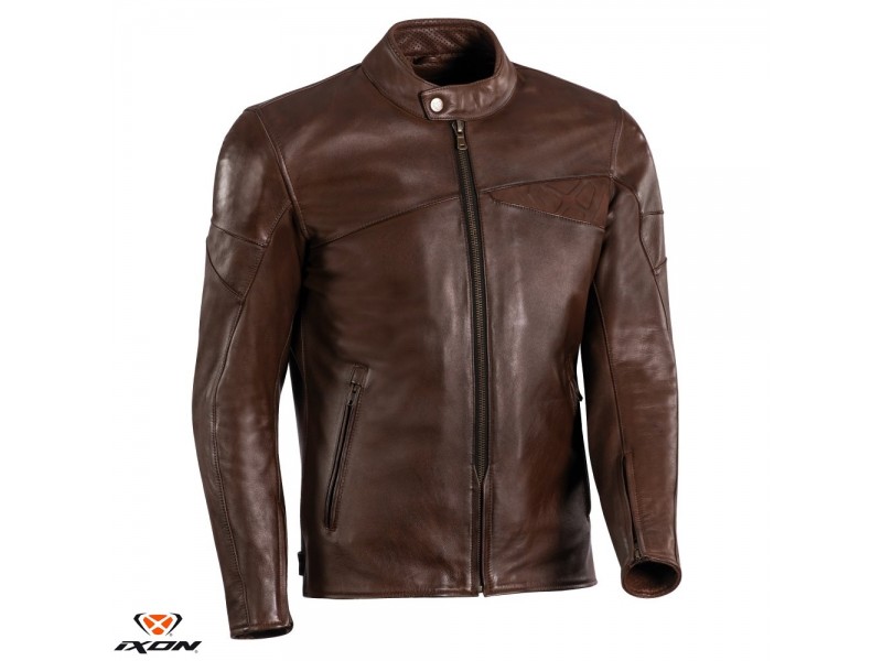 Geaca (jacheta) motociclete barbati piele Urban/Heritage Ixon All season model Cranky MS culoare: maro