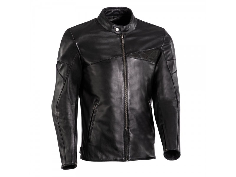 Geaca (jacheta) motociclete barbati piele Urban/Heritage Ixon All season model Cranky MS culoare: negru