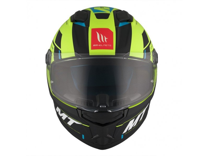 Casca integrala MT Stinger 2 Zivze C3 galben fluor mat - tip viziera: MT-V-28B