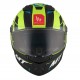 Casca integrala MT Stinger 2 Zivze C3 galben fluor mat - tip viziera: MT-V-28B