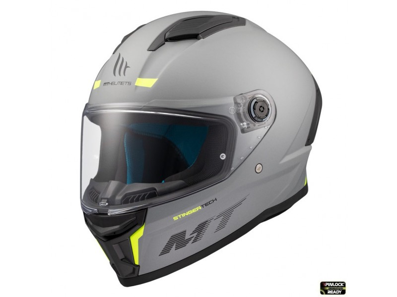 Casca integrala MT Stinger 2 A12 gri mat - tip viziera: MT-V-28B