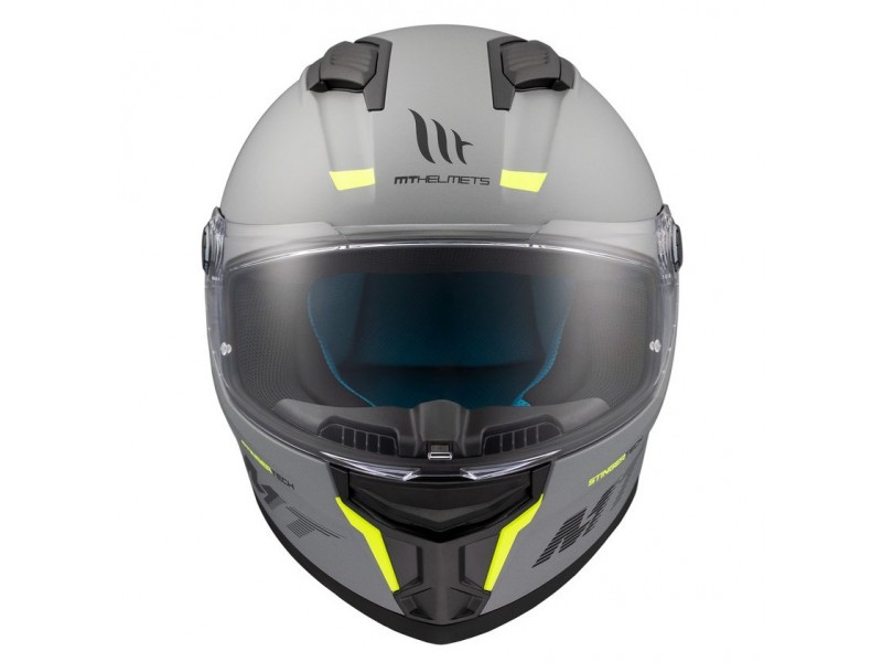 Casca integrala MT Stinger 2 A12 gri mat - tip viziera: MT-V-28B
