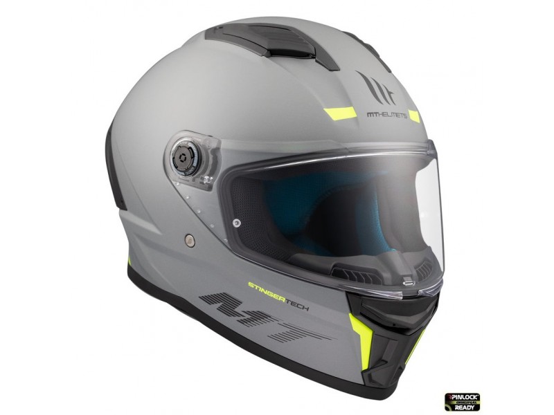 Casca integrala MT Stinger 2 A12 gri mat - tip viziera: MT-V-28B