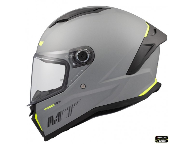 Casca integrala MT Stinger 2 A12 gri mat - tip viziera: MT-V-28B