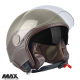 Casca open face (demi-jet) Max Helmets model DJDV06 LS Vision SV (ochelari soare integrati) culoare: maro Genesi mat (MGO) - 100% MADE IN ITALY