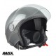 Casca open face (demi-jet) Max Helmets model DJDV06 LS Vision SV (ochelari soare integrati) culoare: gri mat (GTS) - 100% MADE IN ITALY