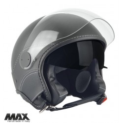 Casca open face (demi-jet) Max Helmets model DJDV06 LS Vision SV (ochelari soare integrati) culoare: negru mat (00S) - 100% MADE IN ITALY Casca open face (demi-jet) Max Helmets model DJDV06 LS Vision SV (ochelari soare integrati) culoare: negru mat (00S) - 100% MADE IN ITALY