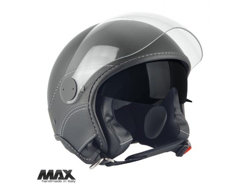 Casca open face (demi-jet) Max Helmets model DJDV06 LS Vision SV (ochelari soare integrati) culoare: negru mat (00S) - 100% MADE IN ITALY Casca open face (demi-jet) Max Helmets model DJDV06 LS Vision SV (ochelari soare integrati) culoare: negru mat (00S) - 100% MADE IN ITALY
