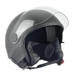 Casca open face (demi-jet) Max Helmets model DJDV06 LS Vision SV (ochelari soare integrati) culoare: negru mat (00S) - 100% MADE IN ITALY