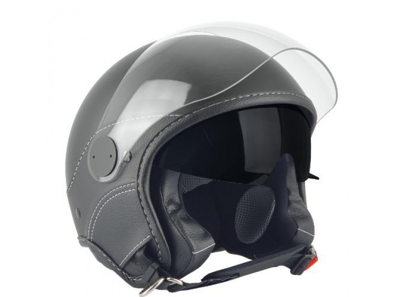 Casca open face (demi-jet) Max Helmets model DJDV06 LS Vision SV (ochelari soare integrati) culoare: negru mat (00S) - 100% MADE IN ITALY