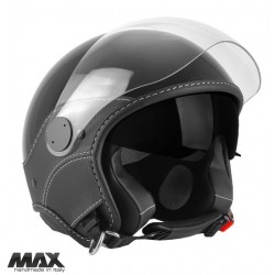 Casca open face (demi-jet) Max Helmets model DJDV06 LS Vision SV (ochelari soare integrati) culoare: negru lucios (002) - 100% MADE IN ITALY Casca open face (demi-jet) Max Helmets model DJDV06 LS Vision SV (ochelari soare integrati) culoare: negru lucios (002) - 100% MADE IN ITALY