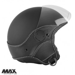 Casca open face (demi-jet) Max Helmets model DJ06 LS Vision Carbon culoare: negru mat/gri (NOFG) - 100% MADE IN ITALY Casca open face (demi-jet) Max Helmets model DJ06 LS Vision Carbon culoare: negru mat/gri (NOFG) - 100% MADE IN ITALY