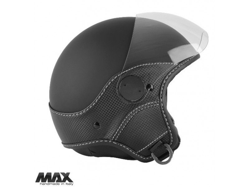 Casca open face (demi-jet) Max Helmets model DJ06 LS Vision Carbon culoare: negru mat/gri (NOFG) - 100% MADE IN ITALY Casca open face (demi-jet) Max Helmets model DJ06 LS Vision Carbon culoare: negru mat/gri (NOFG) - 100% MADE IN ITALY