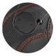Casca open face (demi-jet) Max Helmets model DJ06 LS Vision Carbon culoare: negru mat/portocaliu (NOAR) - 100% MADE IN ITALY