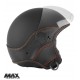 Casca open face (demi-jet) Max Helmets model DJ06 LS Vision Carbon culoare: negru mat/portocaliu (NOAR) - 100% MADE IN ITALY