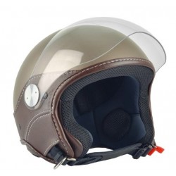 Casca open face (demi-jet) Max Helmets model DJ06 LS Vision (V2B) culoare: maro mat (MGO) - 100% MADE IN ITALY Casca open face (demi-jet) Max Helmets model DJ06 LS Vision (V2B) culoare: maro mat (MGO) - 100% MADE IN ITALY