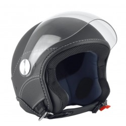 Casca open face (demi-jet) Max Helmets model DJ06 LS Vision (V2B) culoare: negru mat (00S) - 100% MADE IN ITALY