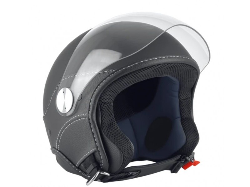 Casca open face (demi-jet) Max Helmets model DJ06 LS Vision (V2B) culoare: negru mat (00S) - 100% MADE IN ITALY