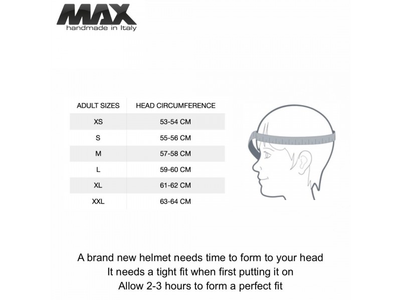 Casca open face (demi-jet) Max Helmets model DJ06 LS Vision (V2B) culoare: negru mat (00S) - 100% MADE IN ITALY