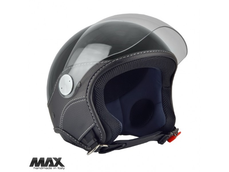 Casca open face (demi-jet) Max Helmets model DJ06 LS Vision (V2B) culoare: negru lucios (002) - 100% MADE IN ITALY Casca open face (demi-jet) Max Helmets model DJ06 LS Vision (V2B) culoare: negru lucios (002) - 100% MADE IN ITALY