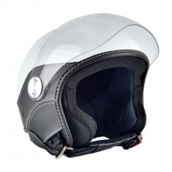 Casca open face (demi-jet) Max Helmets model DJ06 LS Vision (V2B) culoare: alb lucios (000) - 100% MADE IN ITALY Casca open face (demi-jet) Max Helmets model DJ06 LS Vision (V2B) culoare: alb lucios (000) - 100% MADE IN ITALY